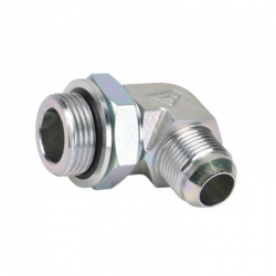Przyłącze 90 stopni, gwint przyłącza 3/8"BSP-gwint złącza 1/2"JIC Alfagomma 166806