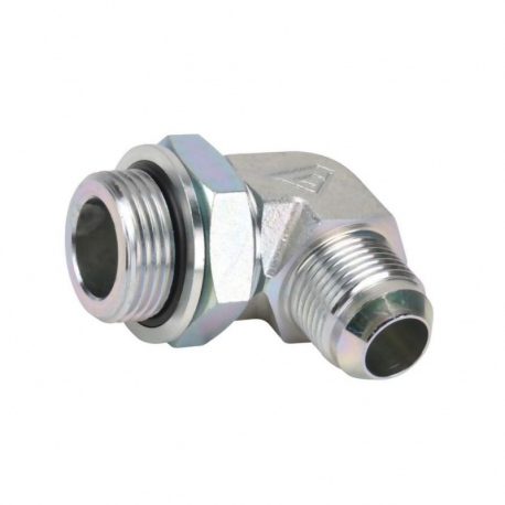 Przyłącze 90 stopni, gwint przyłącza 1/4"BSP-gwint złącza 3/4"JIC Burnett & Hillman 1661204