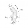 Przyłącze 45 stopni, gwint przyłącza 3/4"BSP-gwint złącza 7/8"JIC Alfagomma 152451412