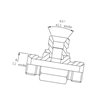 Trójnik 1/4 BSP T04MBH Burnett & Hillman T04MBH