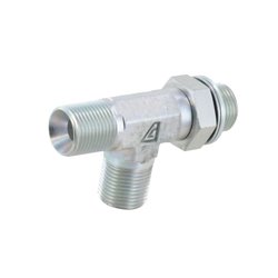 Przyłącze trójnikowe pionowe, gwint przyłącza 3/4"BSP-gwint złącza 3/4"BSP Alfagomma 208MM12