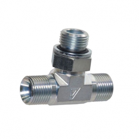 Przyłącze trójnikowe poziome, gwint przyłącza 1/2"BSP-gwint złącza 1/2"BSP Alfagomma 210MI08