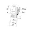 Przyłącze E, gwint przyłącza 1/2"BSP-gwint złącza 20x1,5 -12S Voss 13212SR12WD