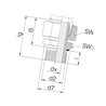 Przyłącze E, gwint przyłącza 1/2"BSP-gwint złącza 22x1,5 -15L Voss 13222LR12WD