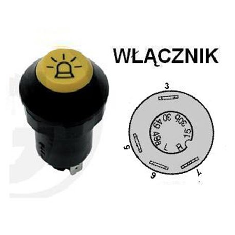 Włącznik świateł ostrzegawczych, X830240082000 Pneutron 8716106755134