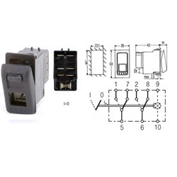 6RH007832491 przełącznik kołyskowy Hella