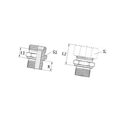 Przyłącze A, 1/8"BSP-12x1,5 -6L