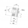 Przyłącze A, gwint przyłącza 1/4"BSP-gwint złącza 16x1,5 -10L Voss 8719607085045
