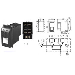 6RH007832701 przełącznik kołyskowy Hella