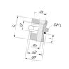 Przyłącze B, gwint przyłącza 1/2"BSP-gwint złącza18x1,5-12L Voss 8716106786091