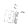 Złącze AA 14x1,5 - 14x1,5 , 8L-8L Voss 512SNV8L