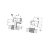 Przyłącze 90 stopni, gwint przyłącza 1/2"BSPT-gwint złącza 22x1,5 -15L Voss 17415L12NPT