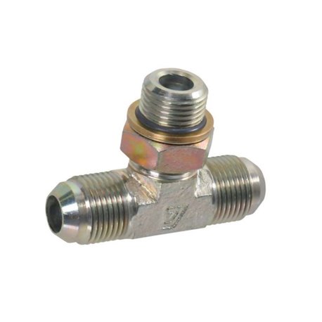 Przyłącze trójnikowe poziome, gwint przyłącza 3/8"BSP-gwint złącza 3/4 "JIC Alfagomma 2121206