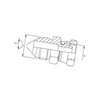 Złącze hydrauliczne BA, gwint zewnętrzny 3/4"UNF-nakrętka M18x1,5 Burnett & Hillman 8719607088893
