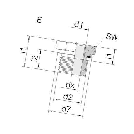 Złącze reukcyjne gwint zewnętrzny 1/2 "BSP-gwint wewnetrzny 1i1/4"BSP Voss REDR12114WD