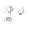 Przyłącze 90 stopni, gwint przyłącza 3/8"BSP-gwint złącza 20x1,5 -12S Voss 248S12SR38WD