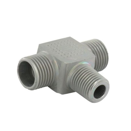 Przyłącze trójnikowe poziome, gwint przyłącza 1/4"BSPT-gwint złącza 16x1,5 -10L Voss 20110LRK14