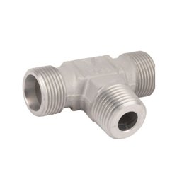 Przyłącze trójnikowe poziome, gwint przyłącza 1/2"BSPT-gwint złącza 22x1,5 -14S Voss 20114SR12