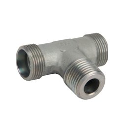 Przyłącze trójnikowe poziome, gwint przyłącza 1/2"BSPT-gwint złącza 22x1,5 -15L Voss 20115LRK12