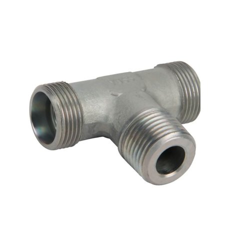 Przyłącze trójnikowe poziome, gwint przyłącza 1/2"BSPT-gwint złącza 22x1,5 -15L Voss 20115LRK12