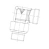 Przyłącze 90 stopni, gwint przyłącza R1/8"BSP-gwint złącza 12x1,5 -6L Voss 176C6LR18WD