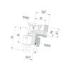Kolanko z nakrętką M22x1,5 14S EWSD14S Voss EWSD14S