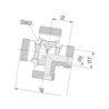 Złącze czwórnikowe KS, M16x1.5 KS8S Voss KS8S