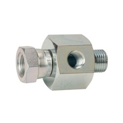 Przyłącze E, gwint przyłącza 1/8"BSP-gwint złącza 1/8"BSP z punktem pomiarowym Burnett & Hillman VNBW02M02