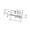 Przyłącze E, gwint przyłącza 1"BSP-gwint złącza 3/8"BSP Burnett & Hillman VNBW1606