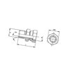 Złącze hydrauliczne BA, gwint zewnętrzny M22x1,5 -nakrętka M18x1,5 ; 15L-12L Burnett & Hillman VNMW1822
