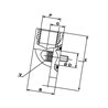 Kołnierz przyłączeniowy 40mm - 1/2"BSP, M8x25-3szt, 2G08 OMT