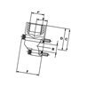 Kołnierz przyłączeniowy 40mm - 3/4"BSP, M6x25-2szt, M6x45-2szt, 2GB12ST OMT