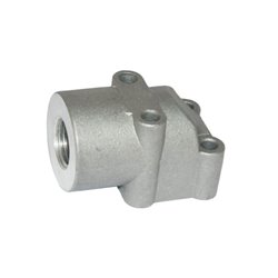 Kołnierz przyłączeniowy 40mm - 1/2"BSP, M6x 2szt, M6x -2szt, 2GB08 OMT