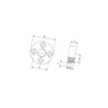 Kołnierz przyłączeniowy 40mm - 1/2"BSP Oleo Tecnica