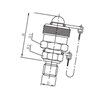 Przyłącze do węża pomiarowego 10x1,0 -6LL - M16x2,0 Spradow 500MEV20M10
