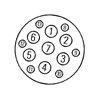 Gniazdo wtykowe WEST 7-13 styk 8JB005949031 Hella 4082300279443