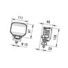 Lampa robocza LED kwadratowa, 26W 1850lm Hella