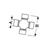 Comer Zestaw krzyżowy - standardowy - seria T i V -  180016130
