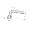 Końcówka 4SH-DN32-1.5/8" UNF-4 DKJH322645 Alfagomma DKJH322645