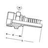 Końcówka DN10-M18x1,5 paczka 5 PR1012P050 Alfagomma PR1012P050