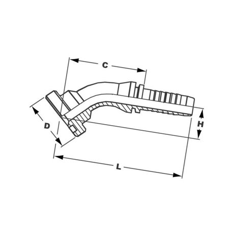 Końcówka DN08-M16x1,5-8S PGSO816 Alfagomma PGSO816