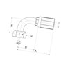 Armatura wtłaczana 90° DN10-3/8BSP 6G6FBSPORX90 Gates 5414465701085