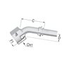 Końcówka DN40-2" ORFS-45° PAV403245 Alfagomma PAV403245