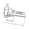 Końcówka DN20-1"1/16 UNF PA2017 Alfagomma 8719493100808