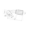 Armatura wtłaczana DN6-M16x1,5 45° 4G10FDLORX45 Gates 5414465712203