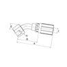 Armatura wtłaczana DN13-1"3/16 ORFS 8G12FFORX45S Gates 5414465846434