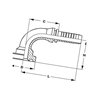 Końcówka DN16-flange Ø34mm 90° PFLK161090 Alfagomma PFLK161090