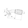 Armatura wtłaczana 45° DN19-3/4BSP 12G12FBSPORX45 Gates 5414465052323