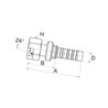 Armatura wtł. DN13-M22x1,5 8GS14FDHORX Gates 5414465081798