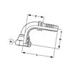 Końcówka DN16-M26x1,5-18L-90° PGL162690 Alfagomma PGL162690